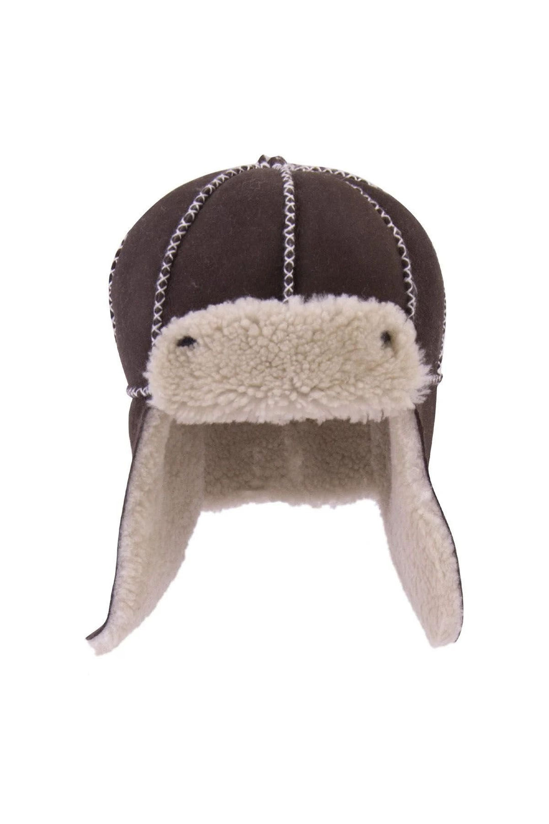 Pegia Genuine Sheepskin Kids Hat 142103  - Mocha