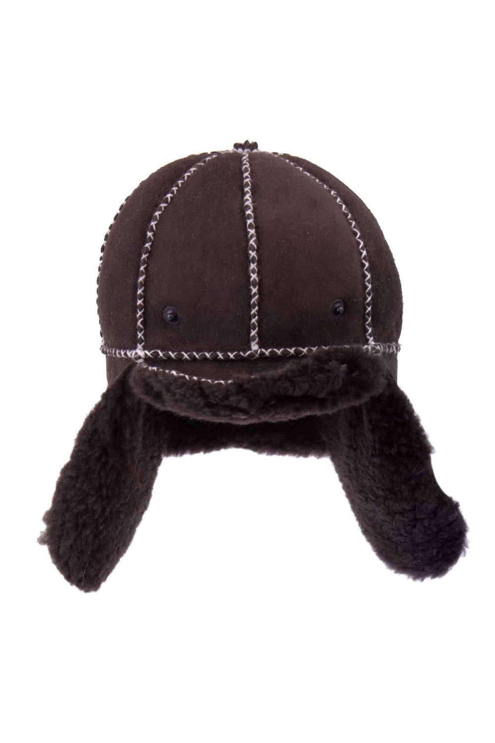 Pegia Genuine Sheepskin Kids Hat 142104  - Choco