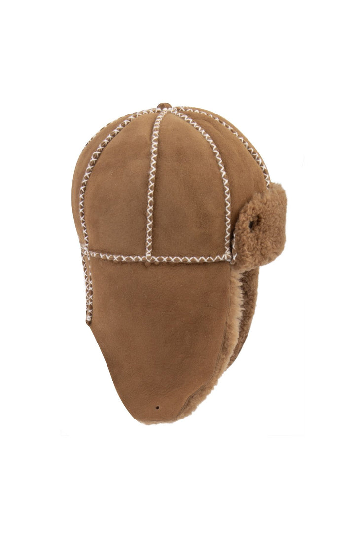 Pegia Genuine Sheepskin Kids Hat 142104  - Stone