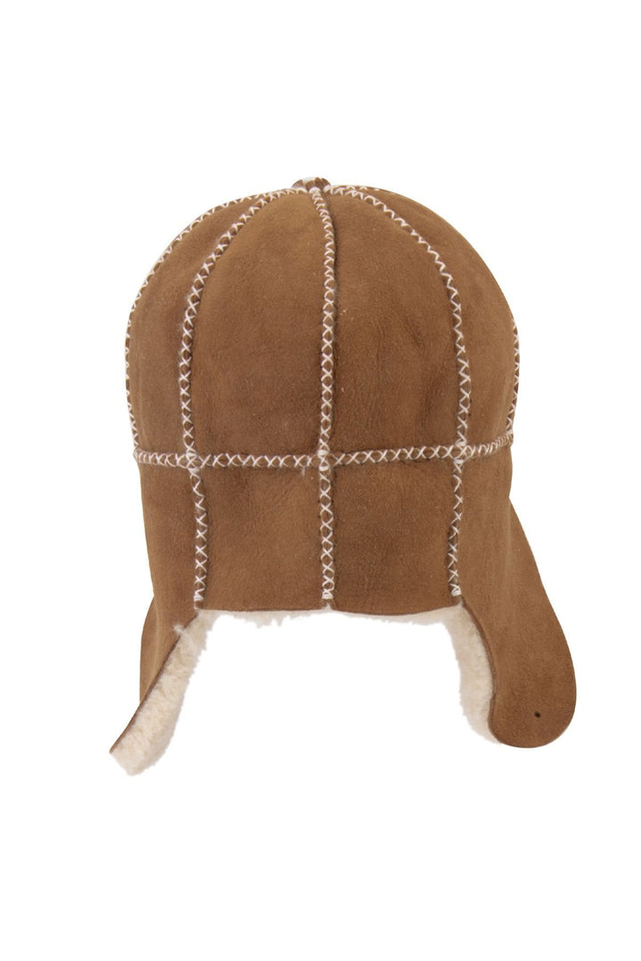 Pegia Genuine Sheepskin Kids Hat 142104  - Mustard