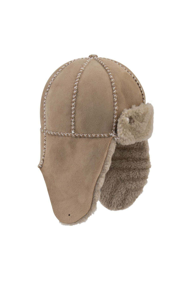 Pegia Genuine Sheepskin Kids Hat 142104  - Stone
