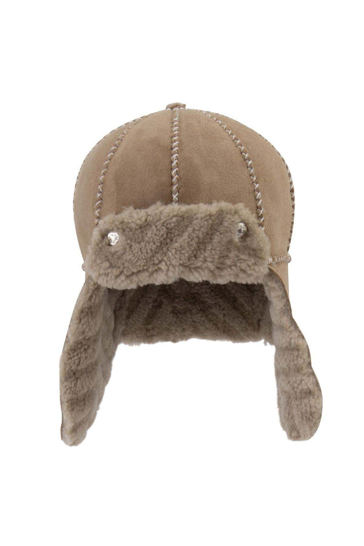 Pegia Genuine Sheepskin Kids Hat 142104  - Stone
