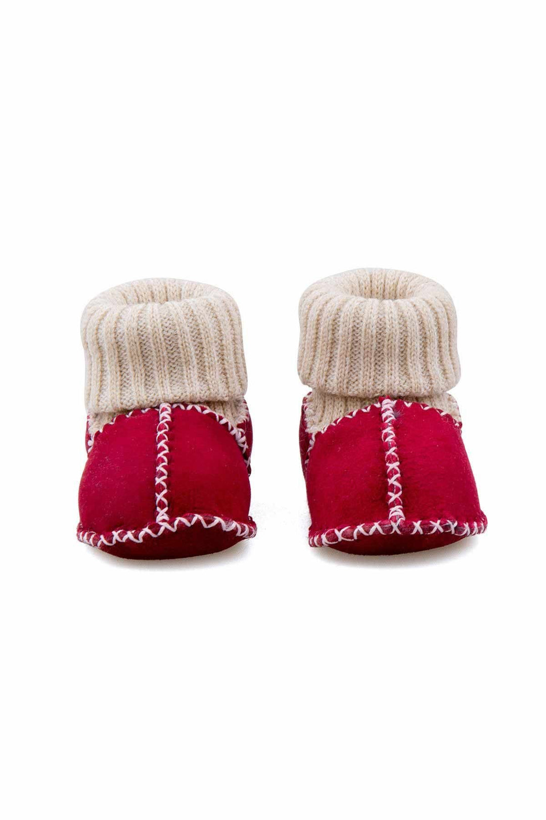 Pegia Shearling Baby's Booties With Socks 141107  - Coral
