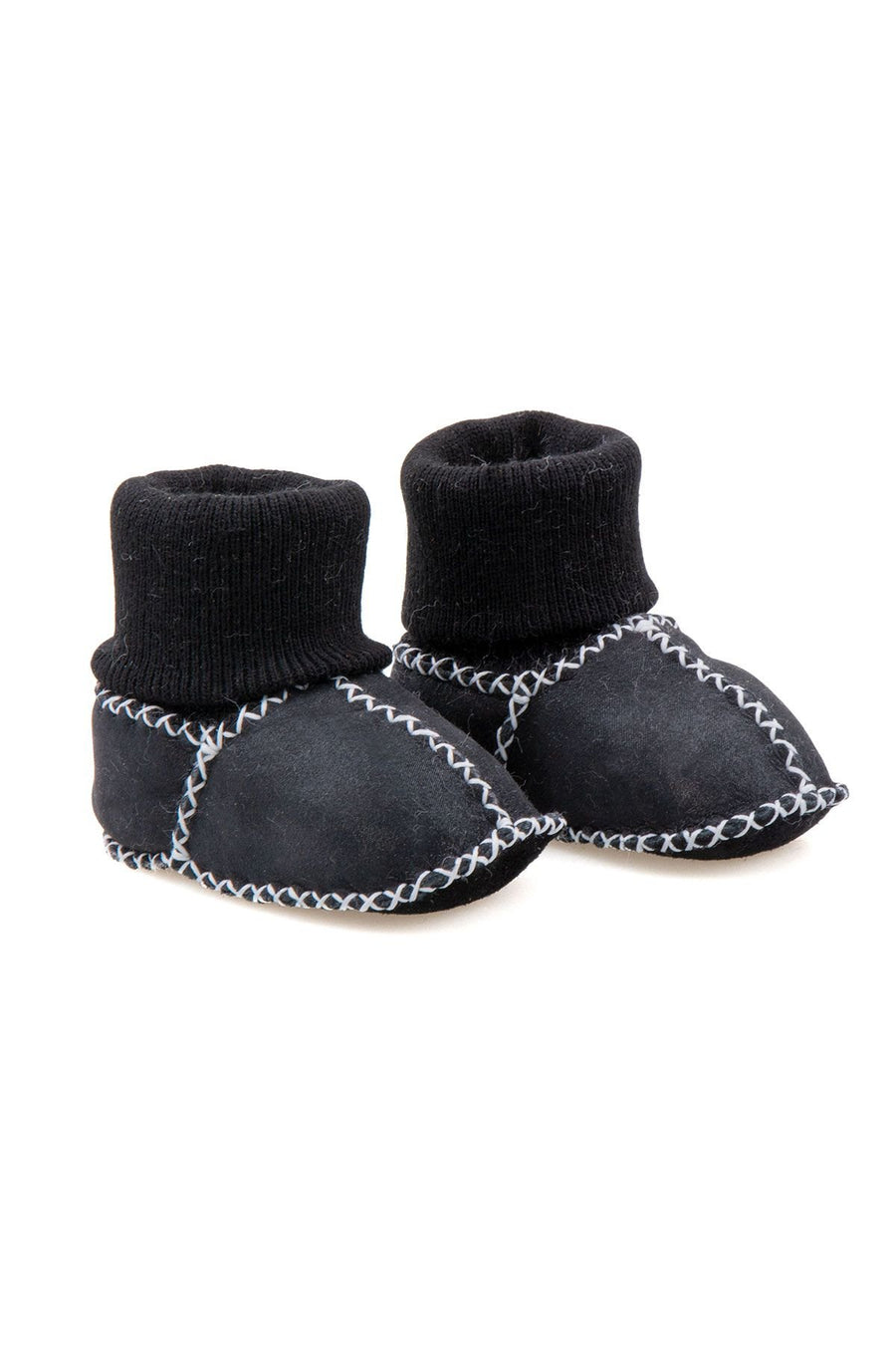 Pegia Shearling Baby's Booties With Socks 141112  - Navy