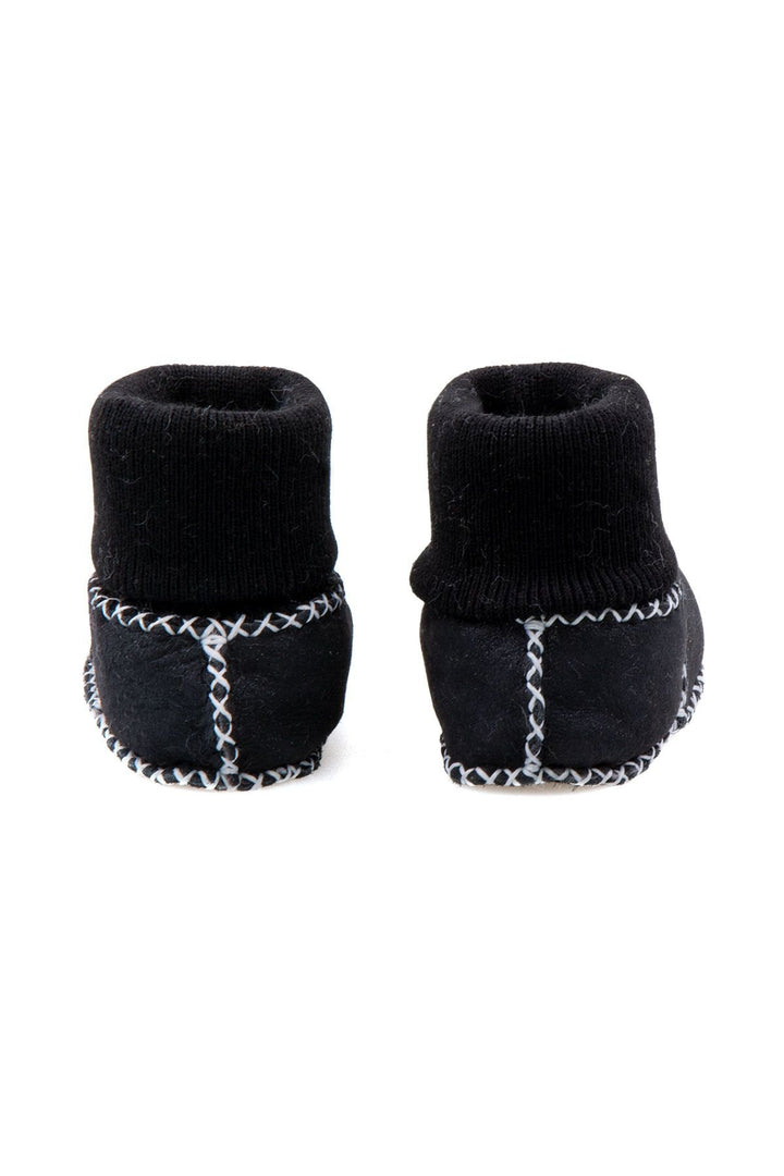 Pegia Shearling Baby's Booties With Socks 141112  - Navy