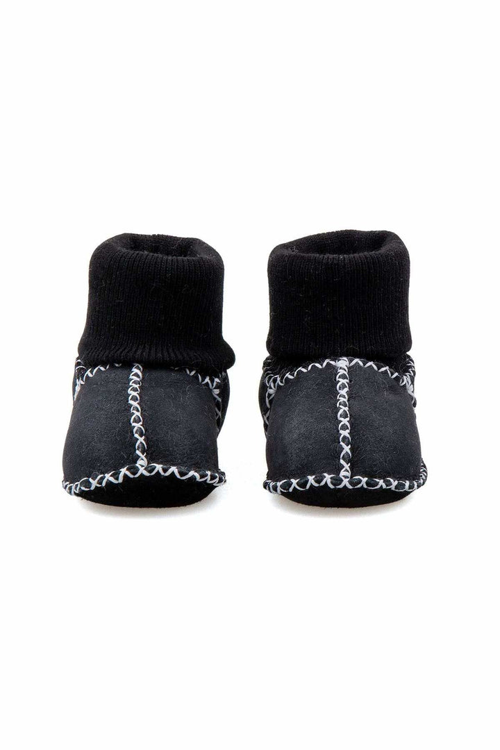 Pegia Shearling Baby's Booties With Socks 141112  - Navy