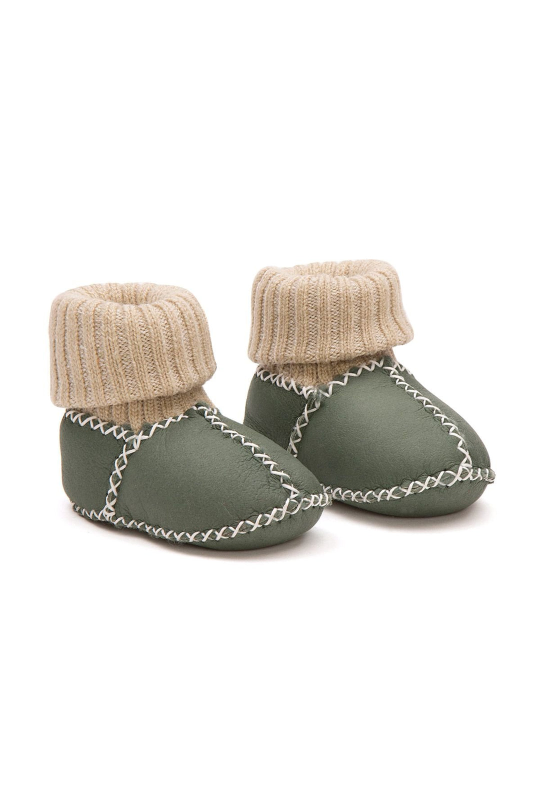 Pegia Shearling Baby's Booties 141117  - Emerald