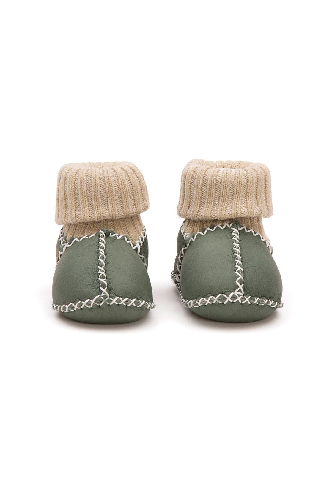 Pegia Shearling Baby's Booties 141117  - Emerald