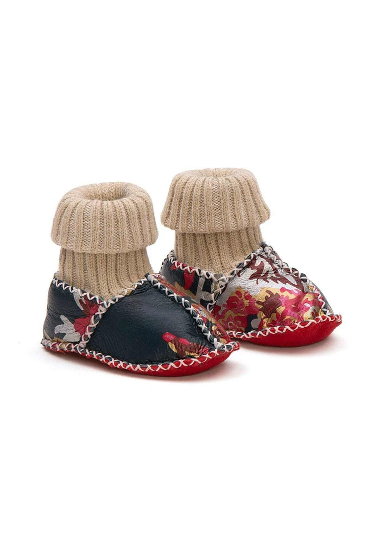 Pegia Shearling Baby's Booties 141117  - Black