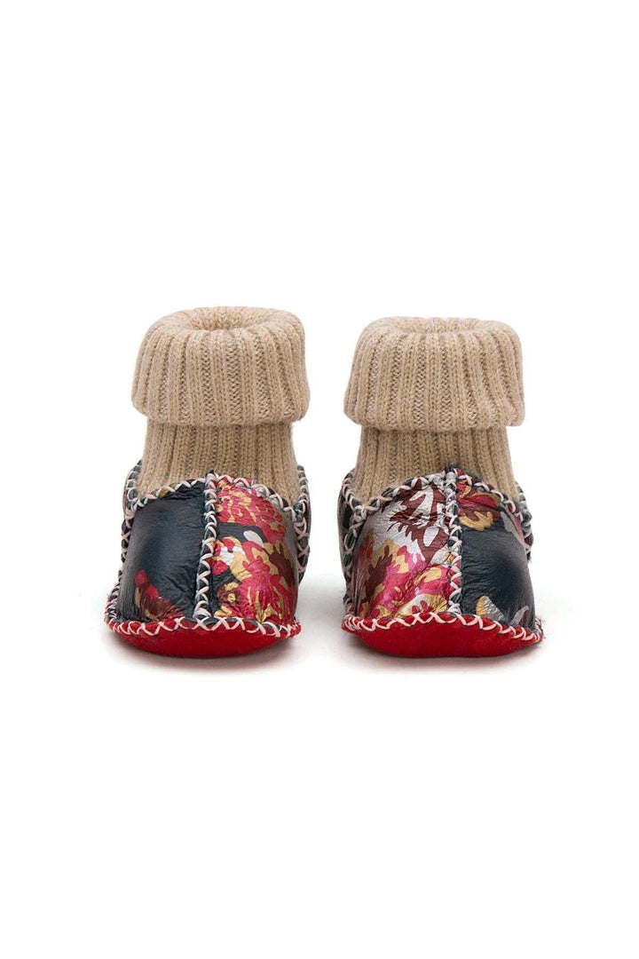 Pegia Shearling Baby's Booties 141117  - Black