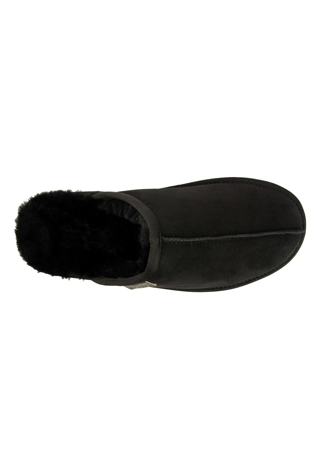 Pegia Men's Sheepskin House Slippers 111030  - Black