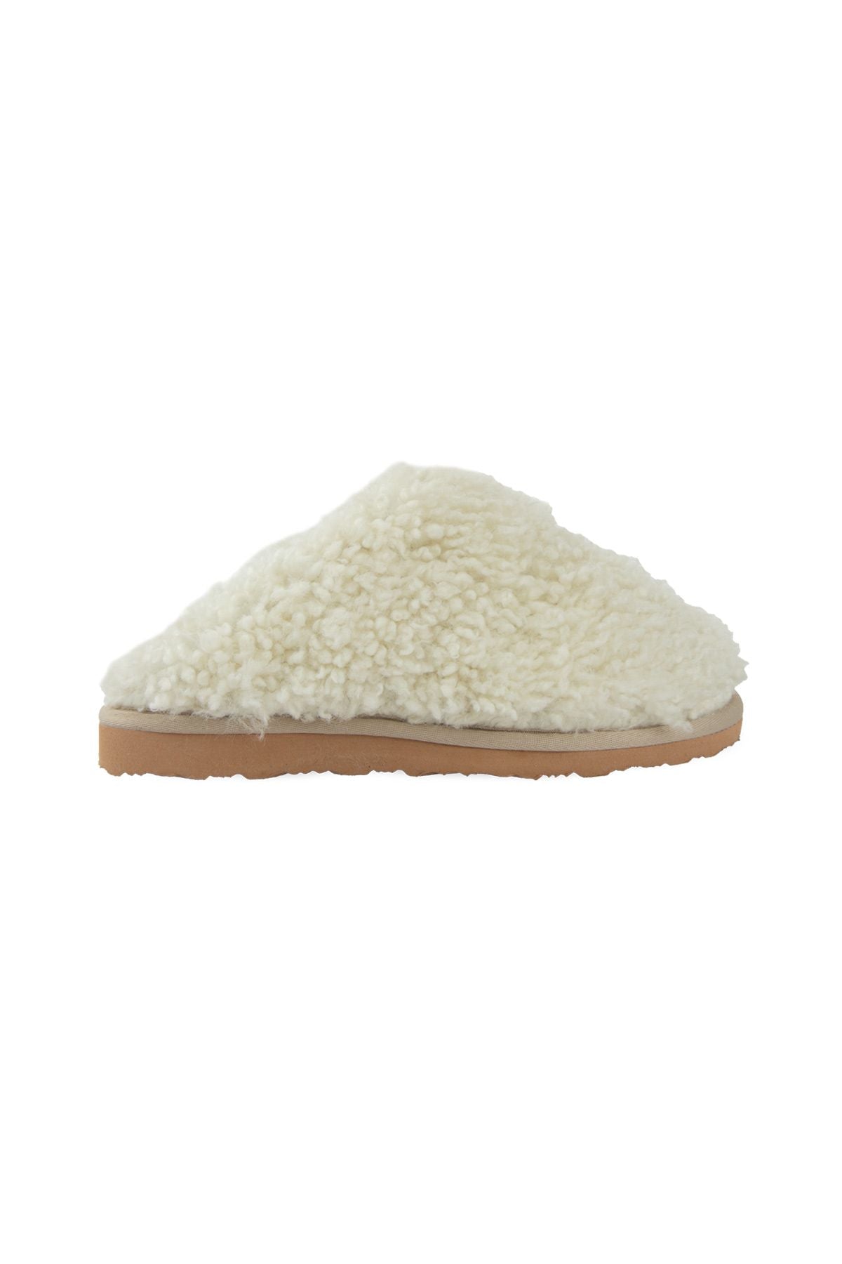 Pegia Genuine Sheepskin Fur House Slipper 191213  - Cream