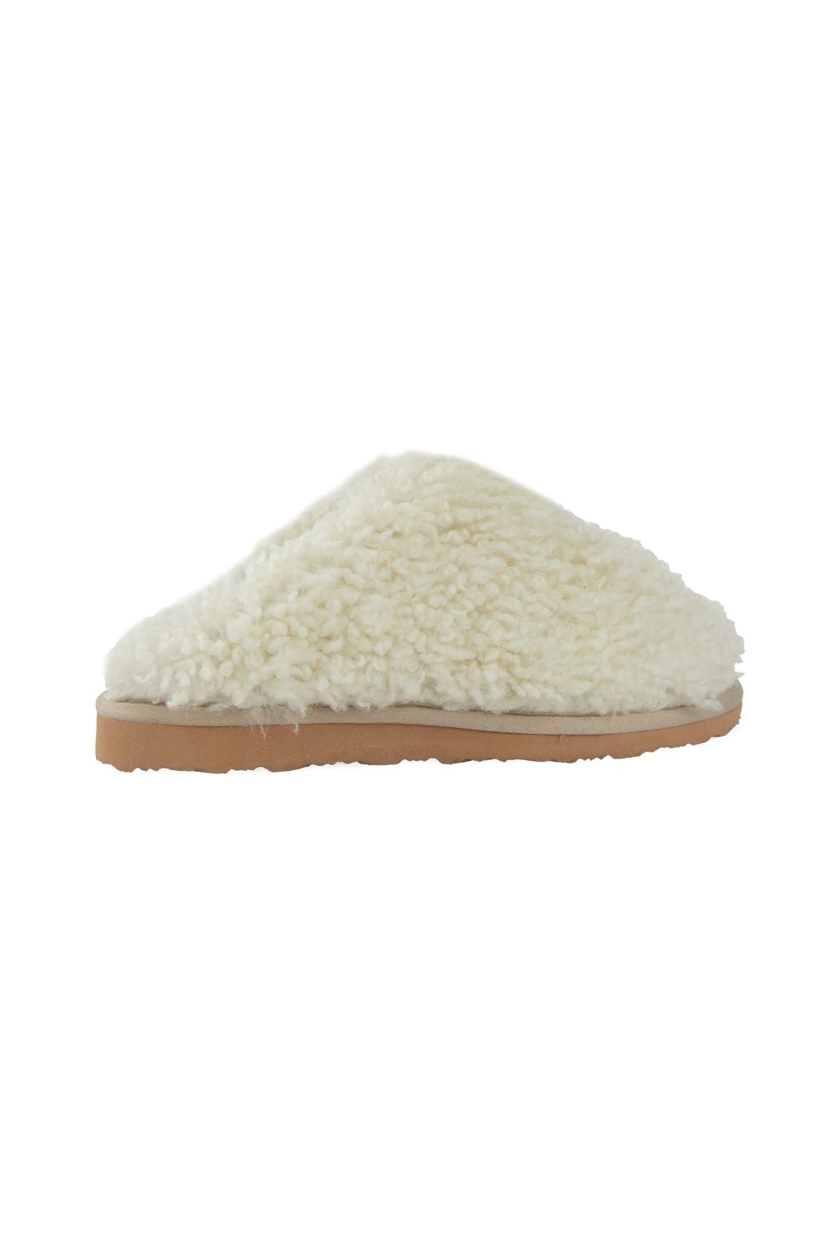 Pegia Genuine Sheepskin Fur House Slipper 191213  - Cream