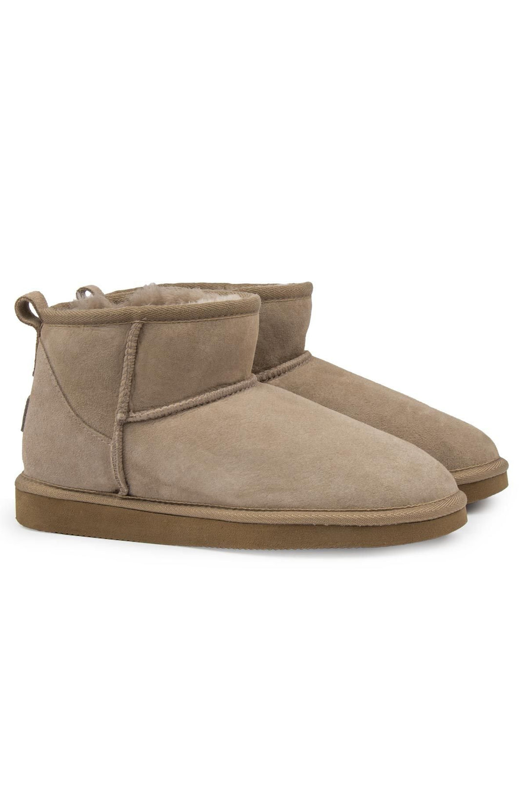 Pegia Genuine Suede Women's Mini Boots 191130  - Stone