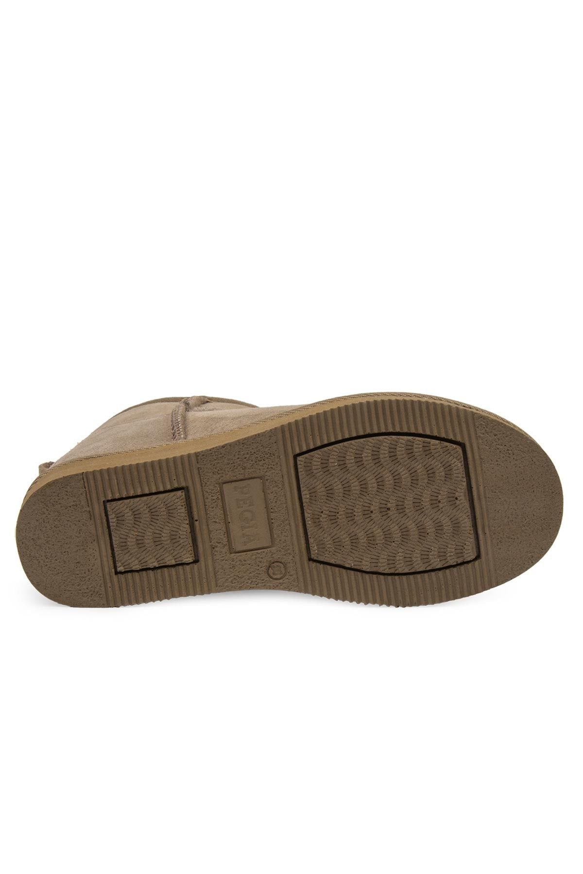 Pegia Genuine Suede Women's Mini Boots 191130  - Stone