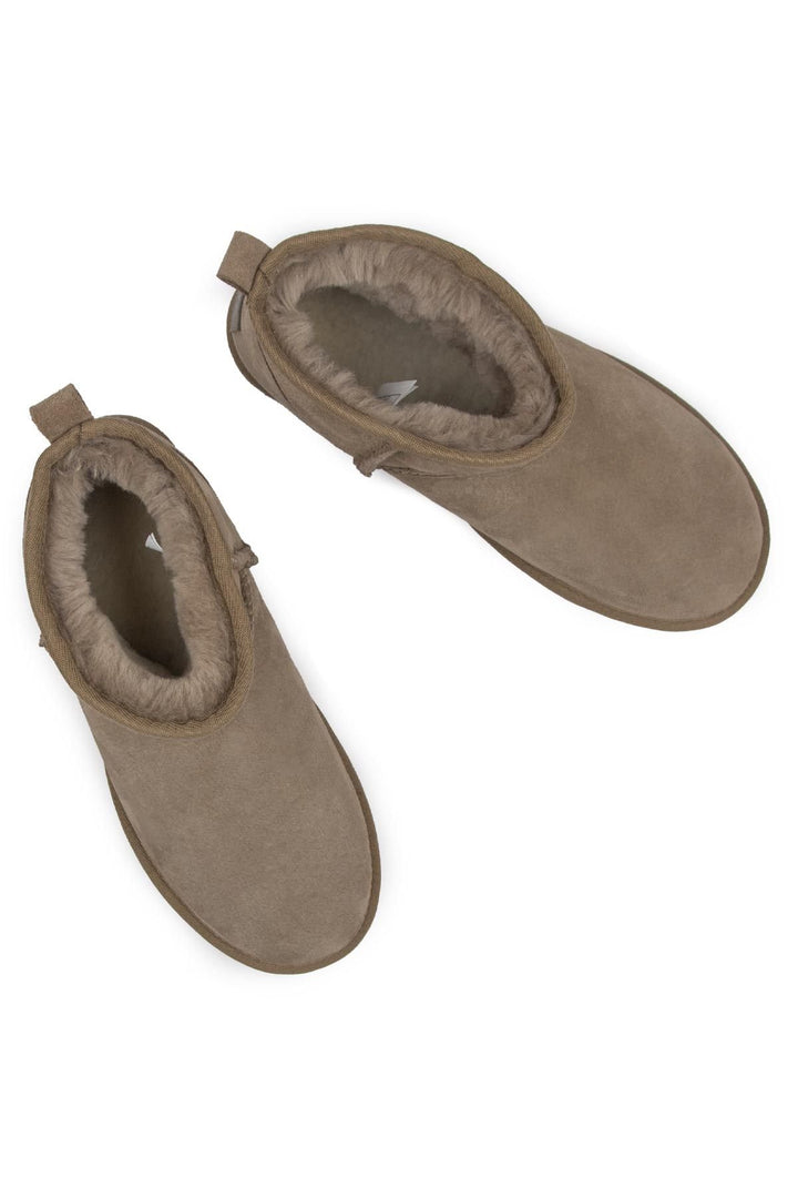 Pegia Genuine Suede Women's Mini Boots 191130  - Stone