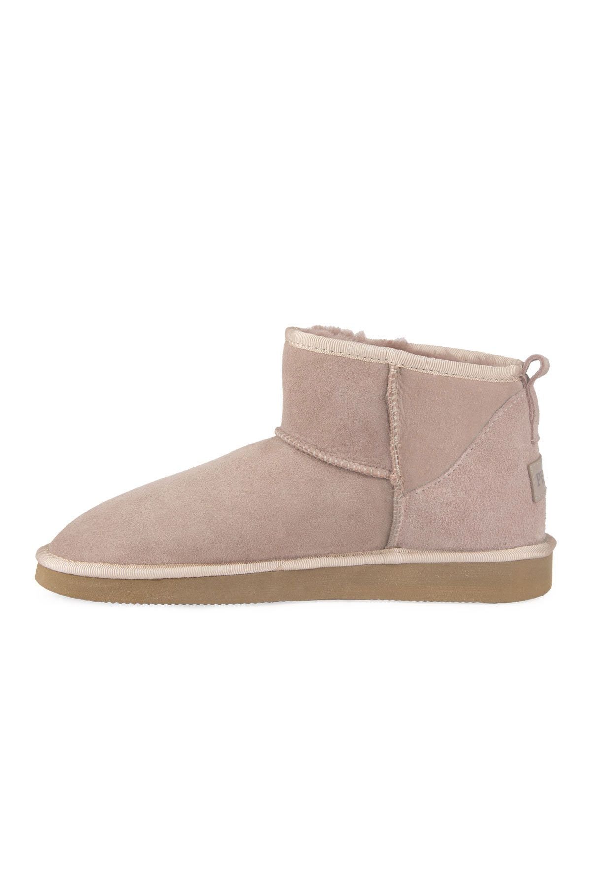 Pegia Genuine Suede Women's Mini Boots 191130  - Latte