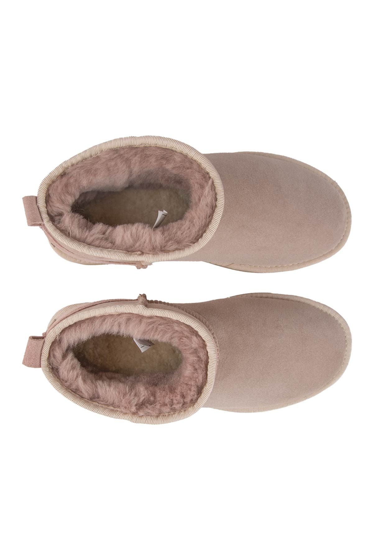 Pegia Genuine Suede Women's Mini Boots 191130  - Latte