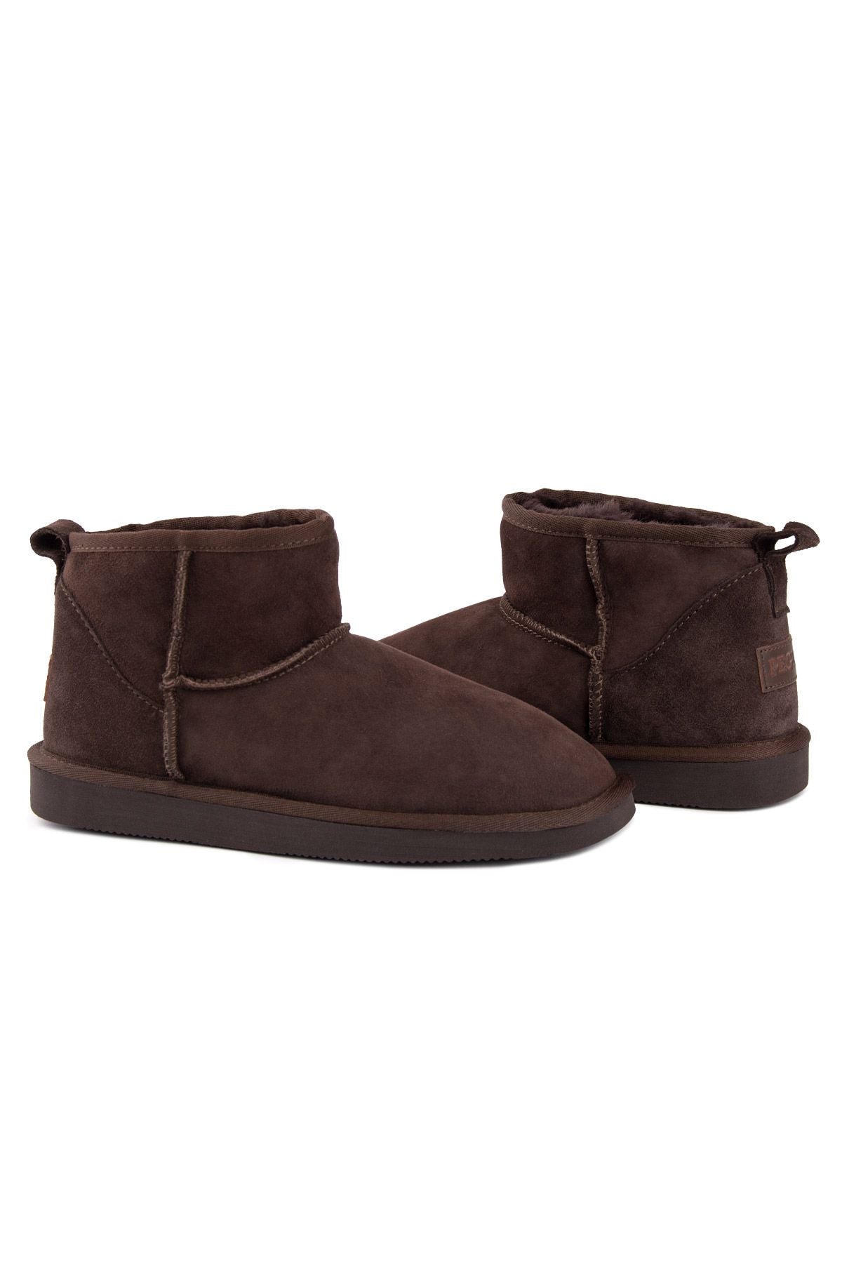 Pegia Genuine Suede Women's Mini Boots 191130  - Mocha