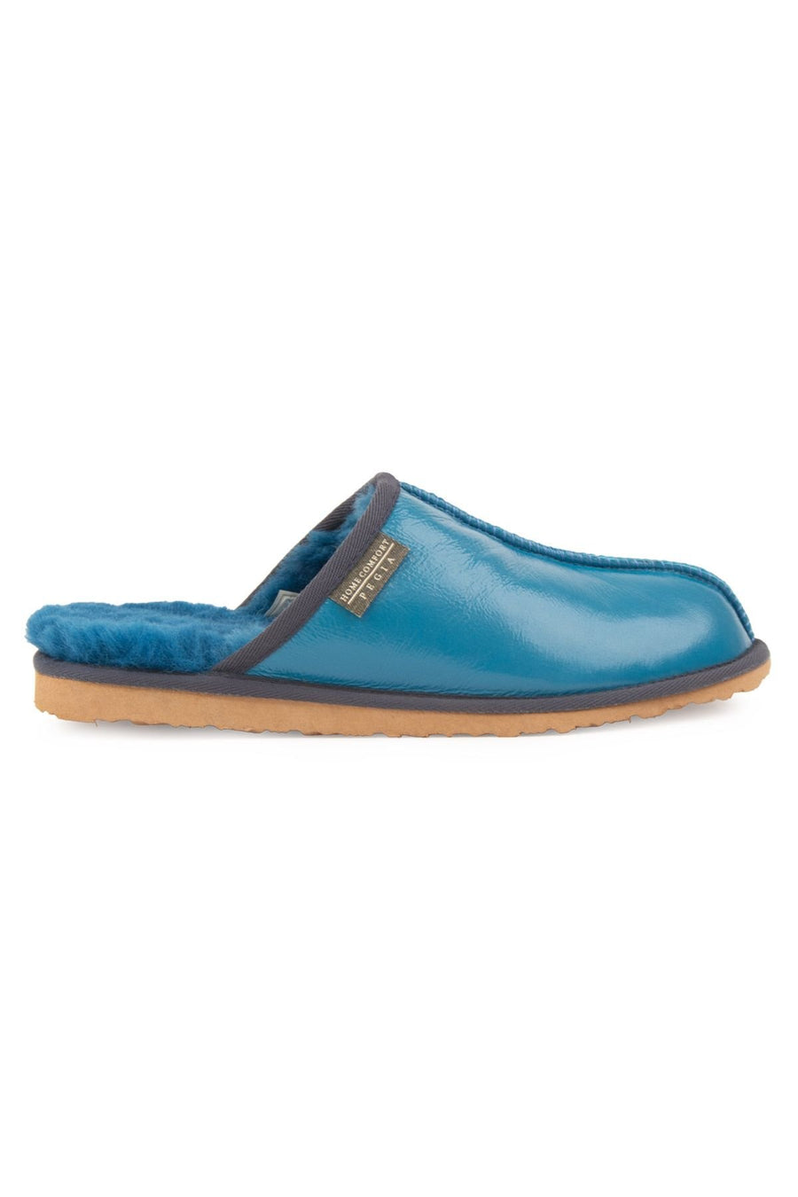 Pegia Men's Sheepskin Slippers 111032  - Turquoise