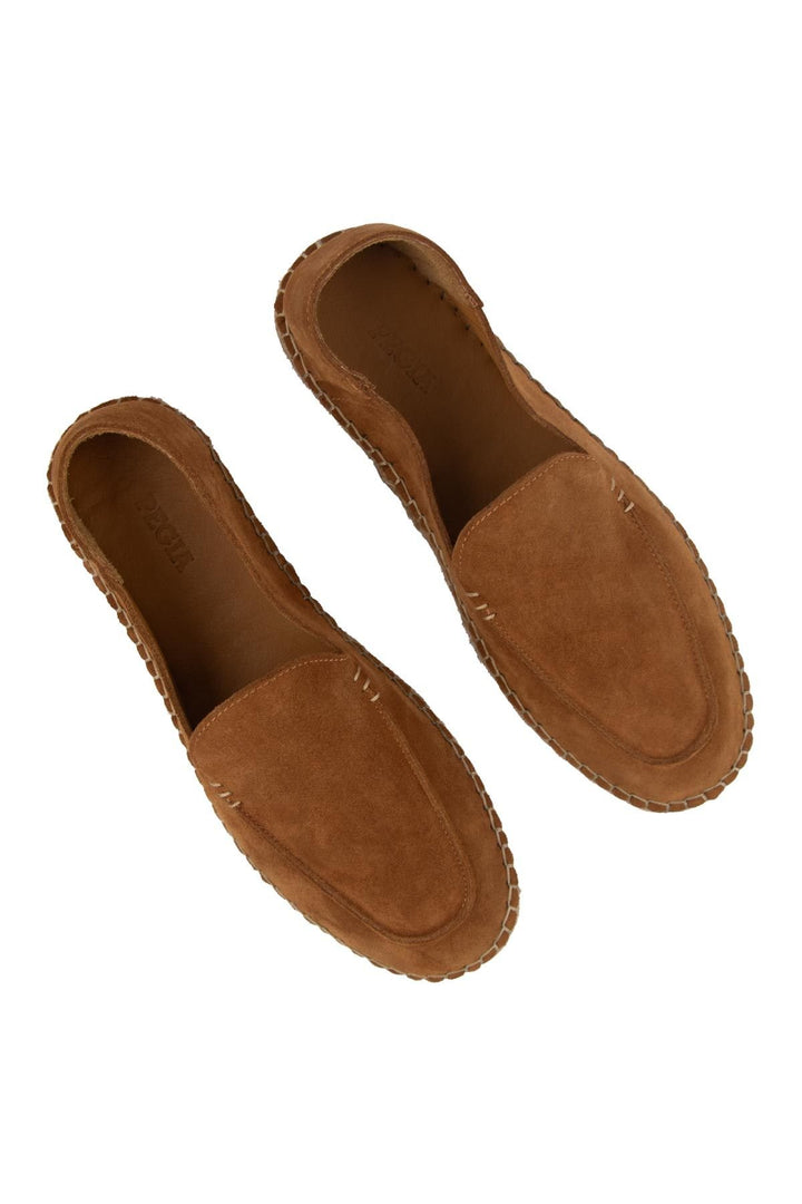 Pegia Men's Genuine Suede Espadrilles DG5024  - Chestnut