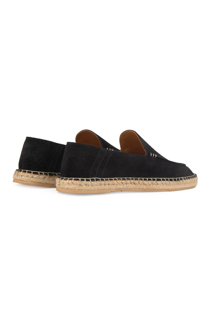Pegia Men's Genuine Suede Espadrilles DG5024  - Black