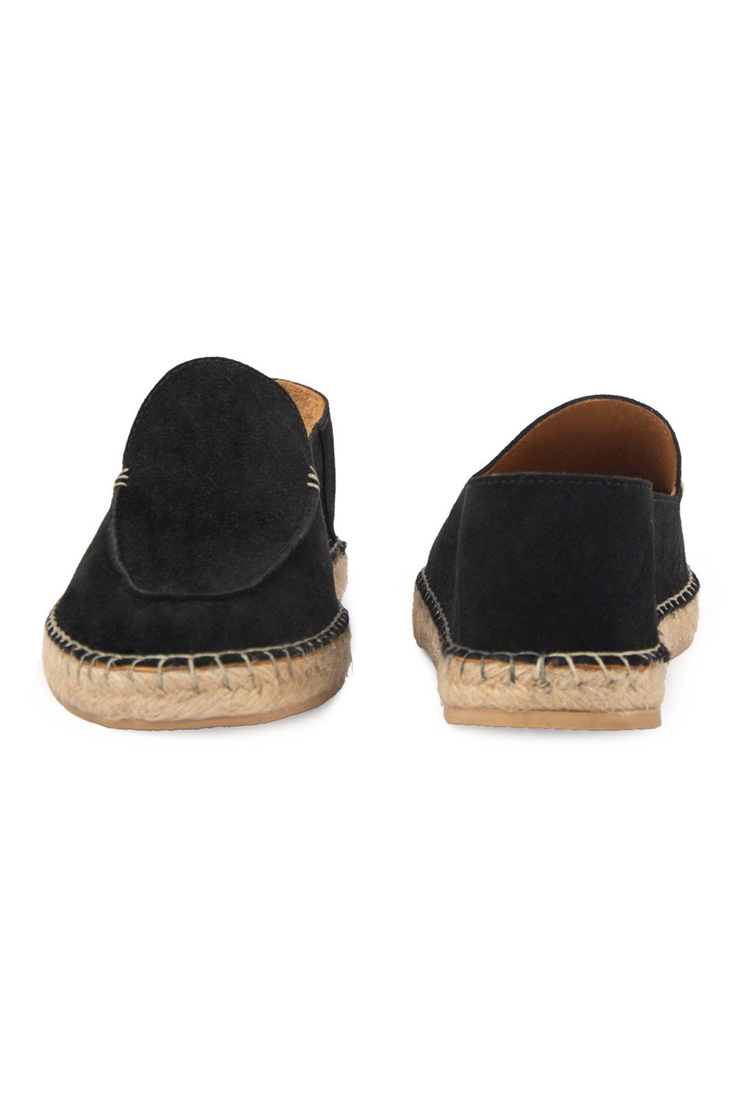 Pegia Men's Genuine Suede Espadrilles DG5024  - Black