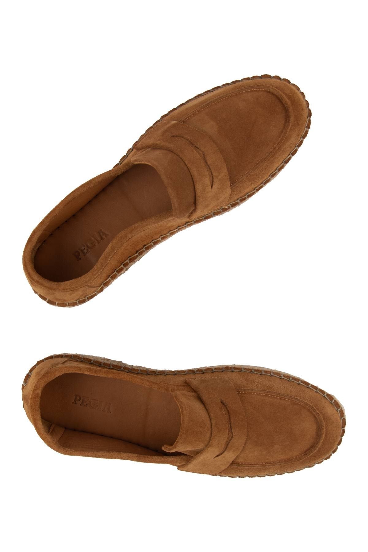 Pegia Men's Genuine Suede Espadrilles DG5025  - Chestnut