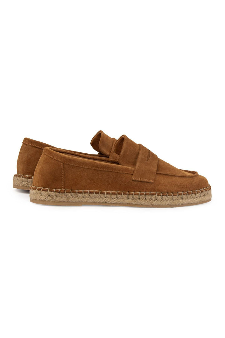 Pegia Men's Genuine Suede Espadrilles DG5025  - Chestnut