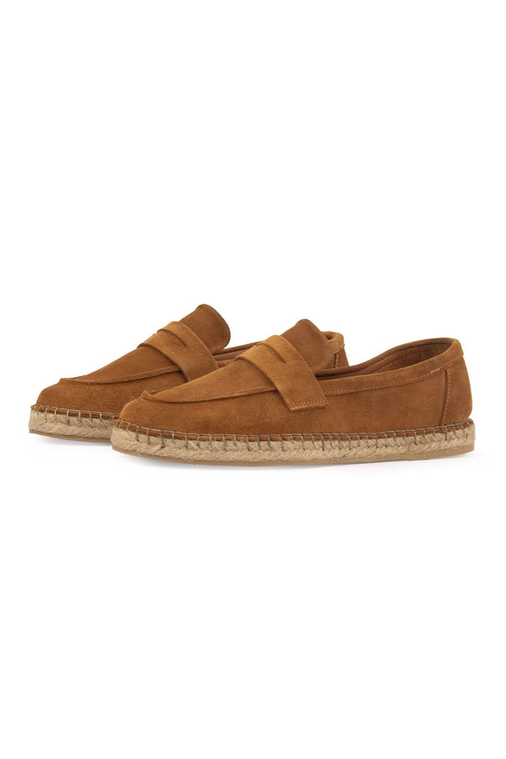 Pegia Men's Genuine Suede Espadrilles DG5025  - Chestnut