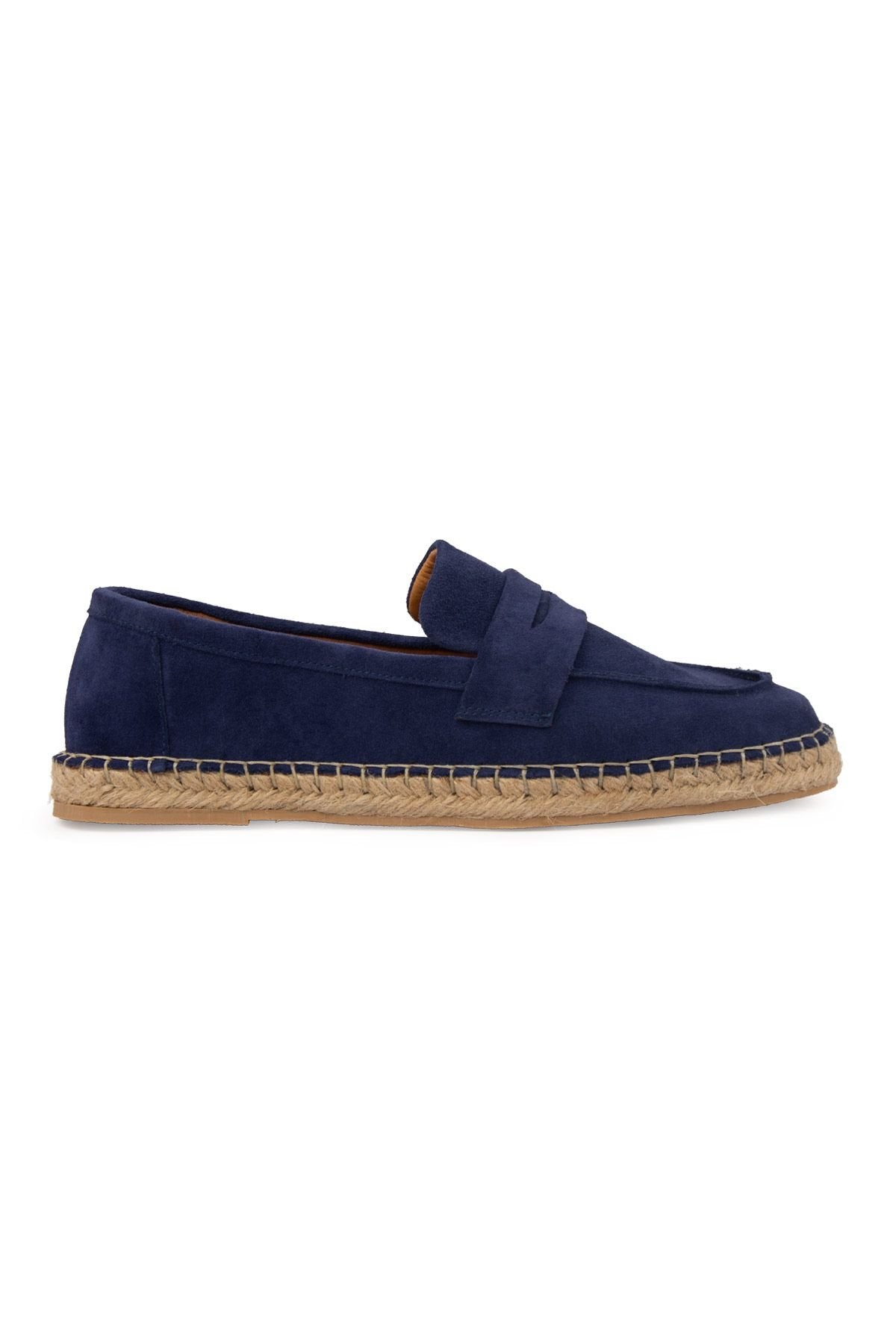 Pegia Men's Genuine Suede Espadrilles DG5025  - Indigo