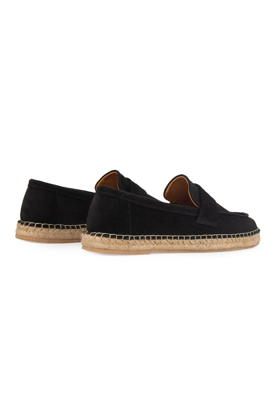 Pegia Men's Genuine Suede Espadrilles DG5025  - Black