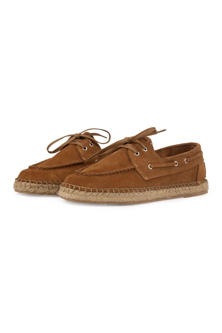 Pegia Men's Genuine Suede Espadrilles DG5026  - Chestnut