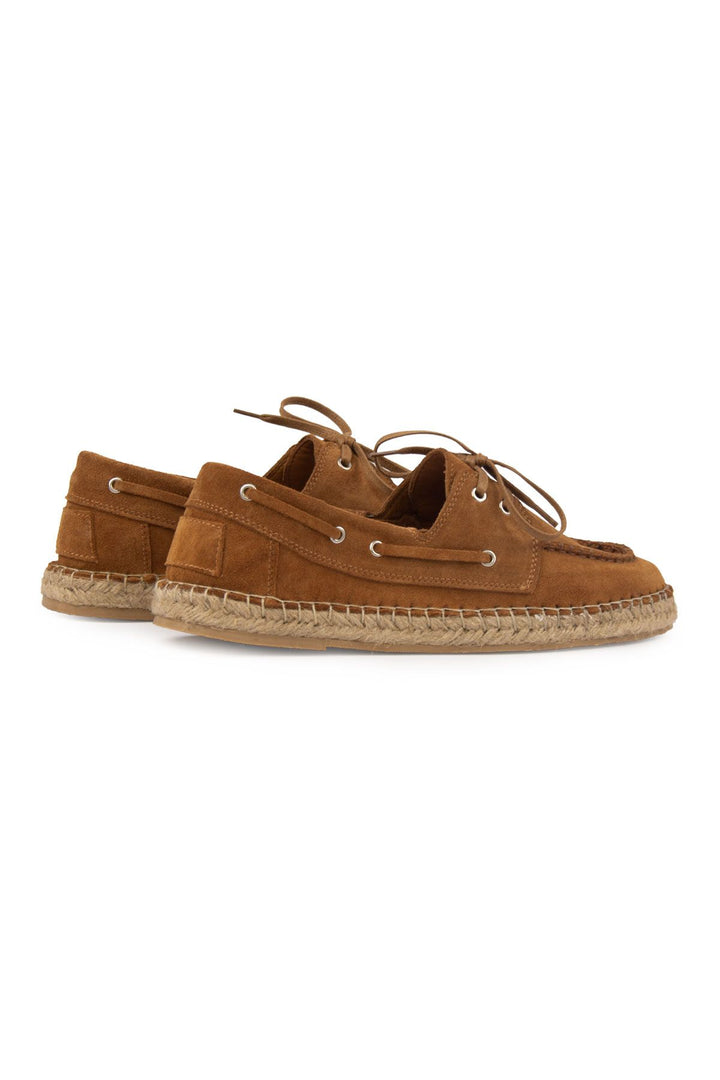 Pegia Men's Genuine Suede Espadrilles DG5026  - Chestnut