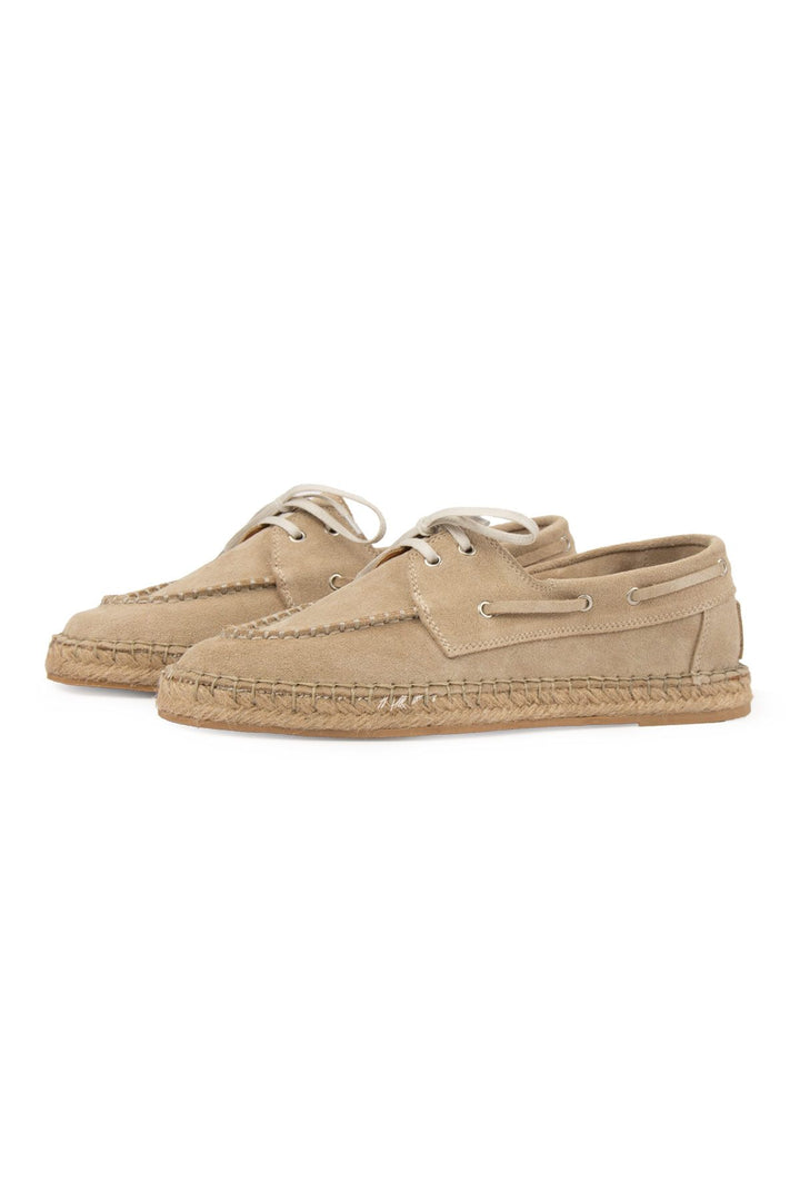 Pegia Men's Genuine Suede Espadrilles DG5026  - Stone