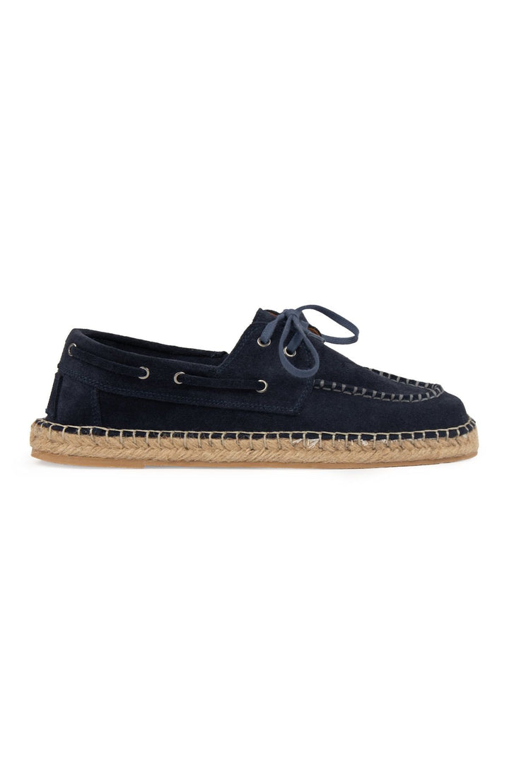 Pegia Men's Genuine Suede Espadrilles DG5026  - Navy
