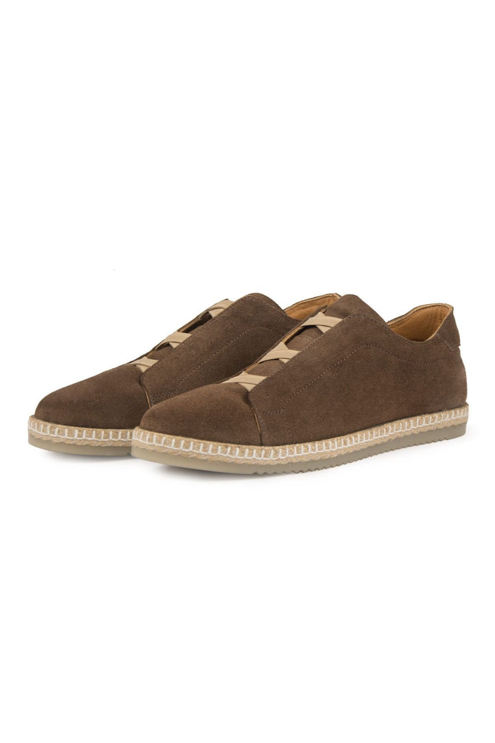 Pegia Genuine Suede Men's Espadrilles DG5031  - Choco