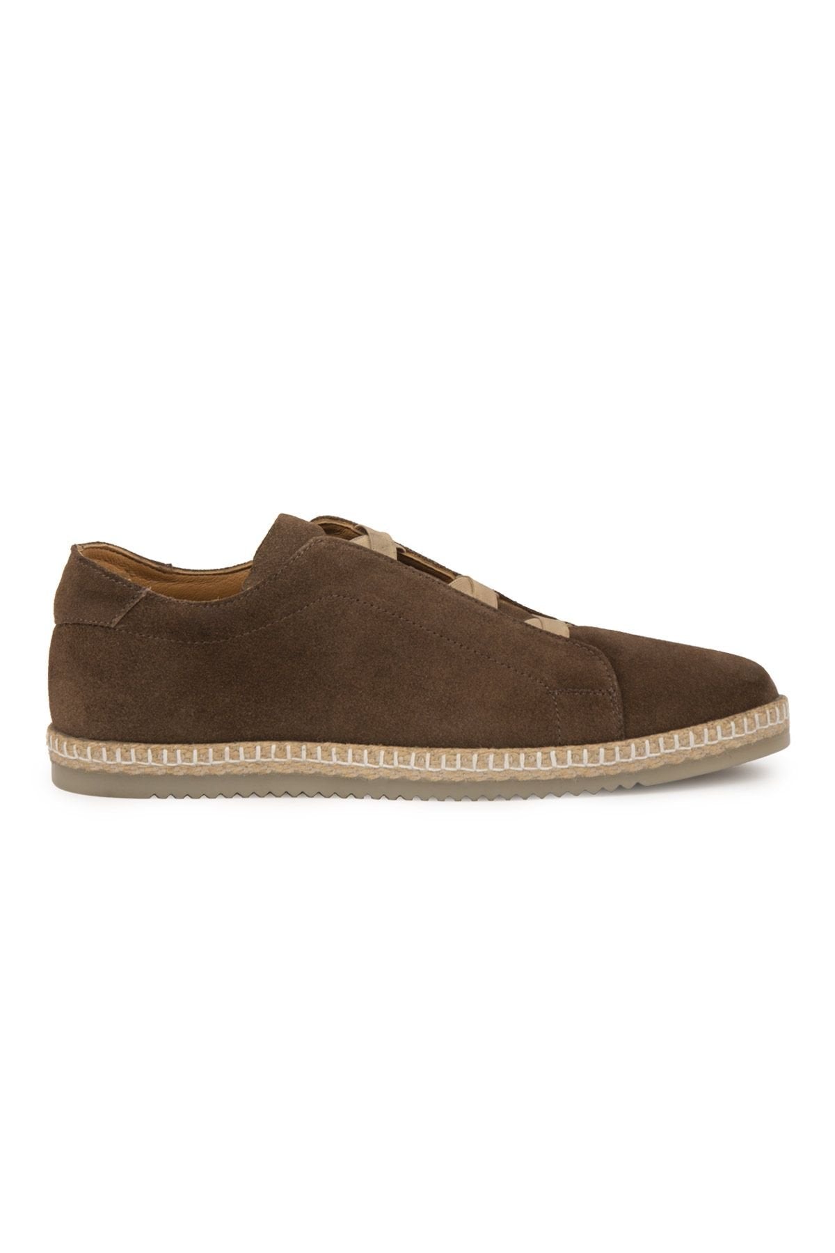 Pegia Genuine Suede Men's Espadrilles DG5031  - Choco