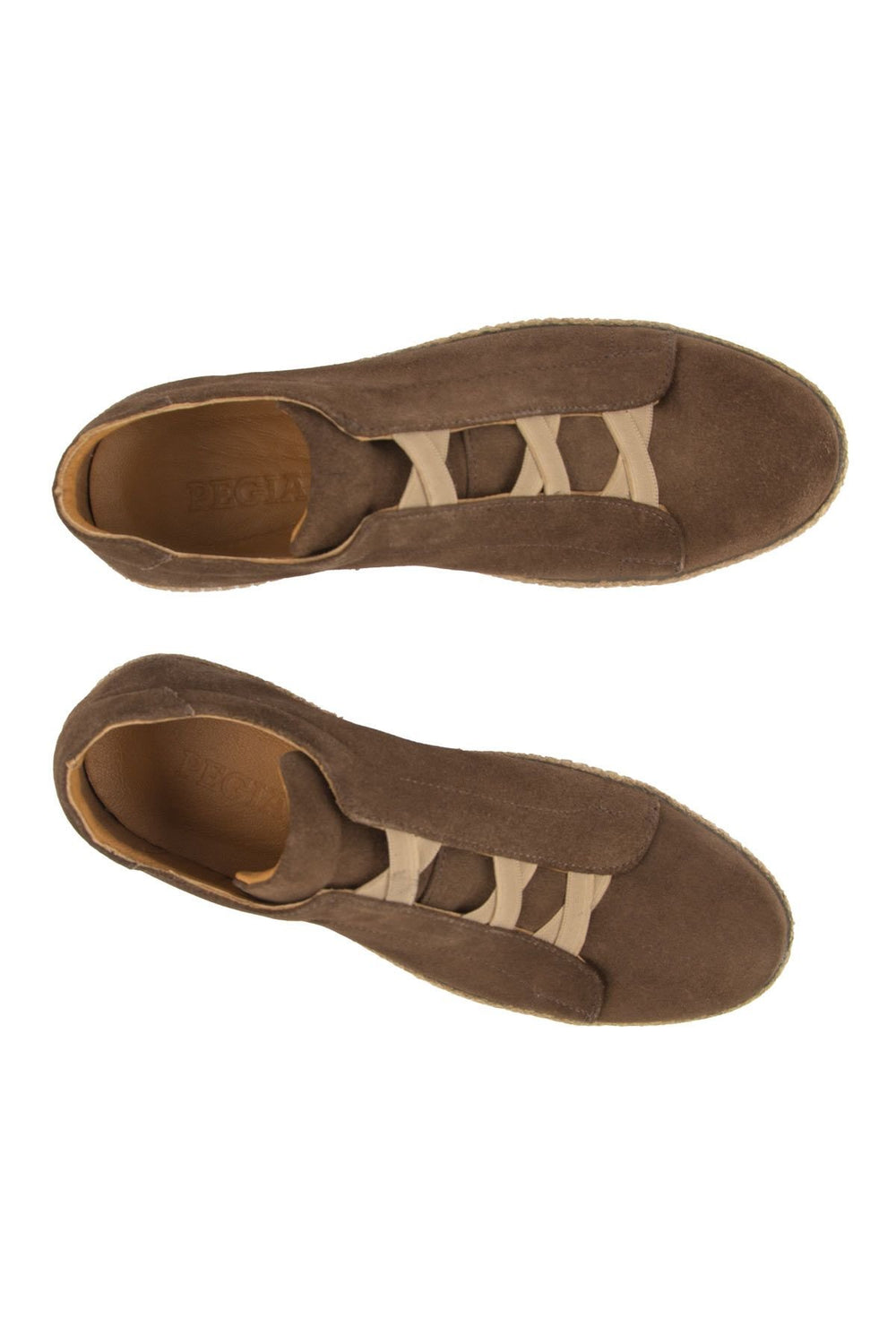 Pegia Genuine Suede Men's Espadrilles DG5031  - Choco