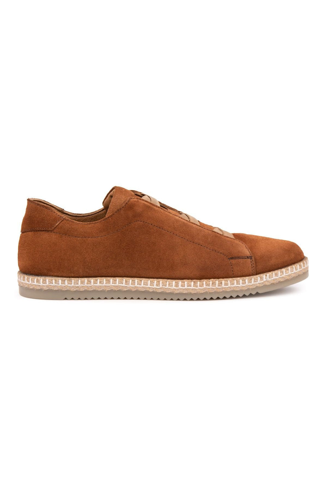 Pegia Genuine Suede Men's Espadrilles DG5031  - Chestnut