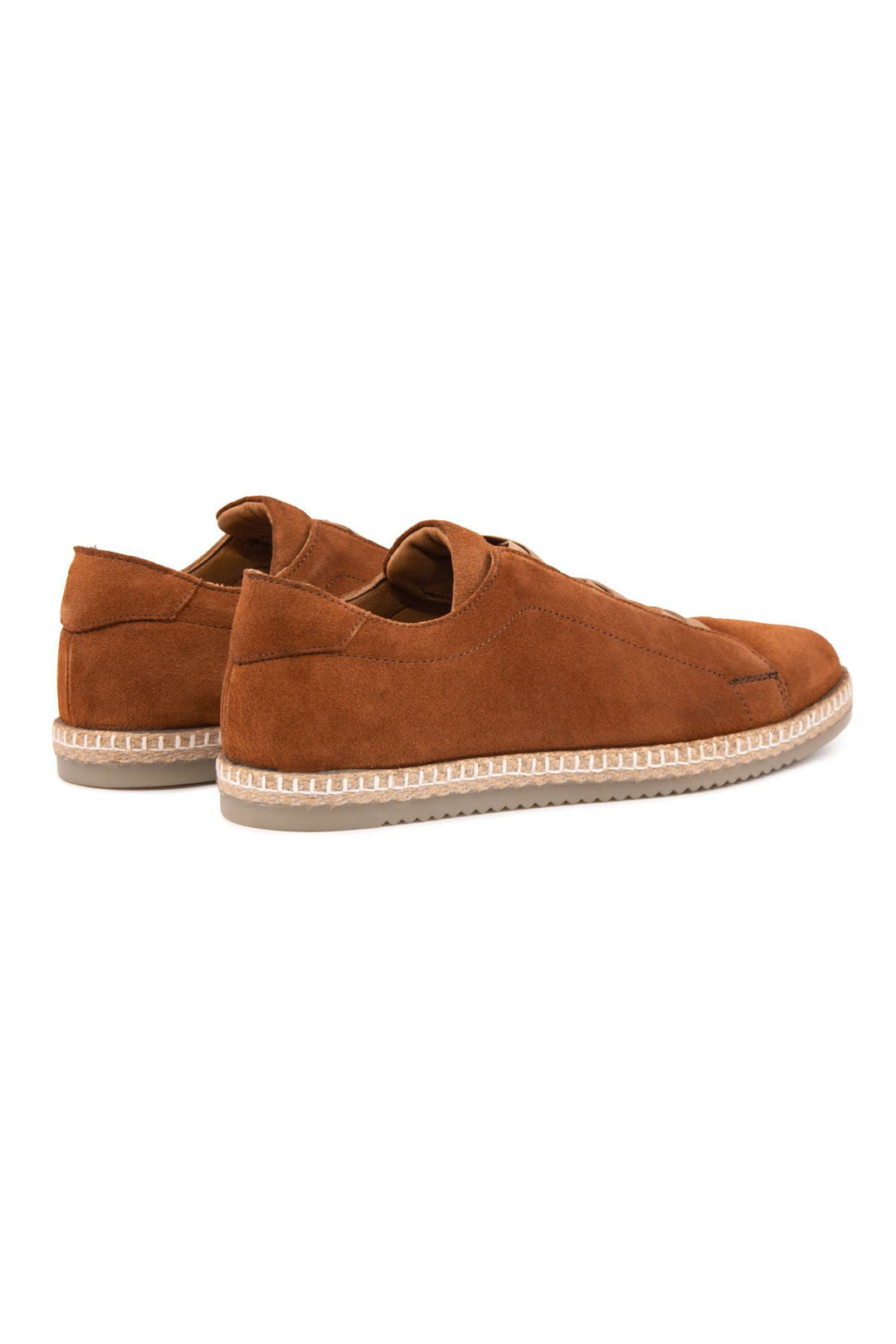 Pegia Genuine Suede Men's Espadrilles DG5031  - Chestnut