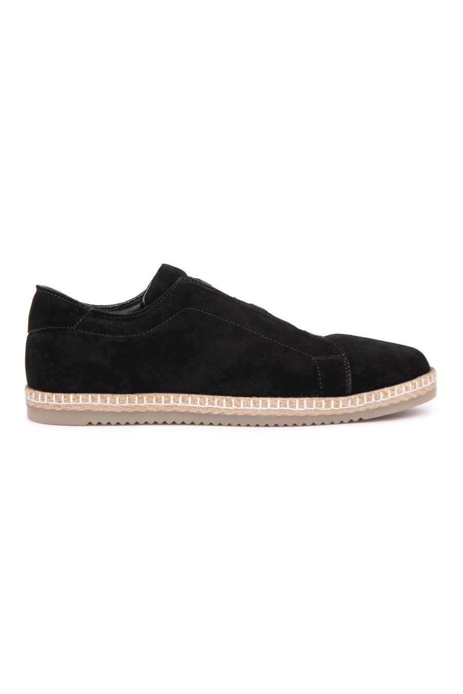 Pegia Genuine Suede Men's Espadrilles DG5031  - Black