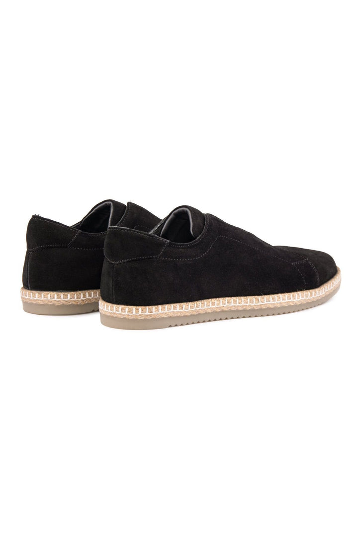 Pegia Genuine Suede Men's Espadrilles DG5031  - Black