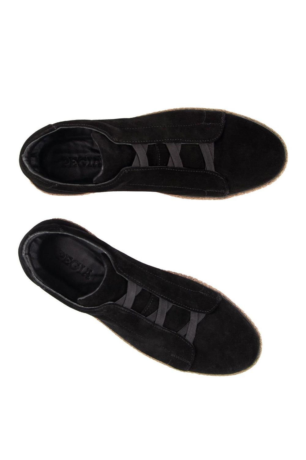 Pegia Genuine Suede Men's Espadrilles DG5031  - Black