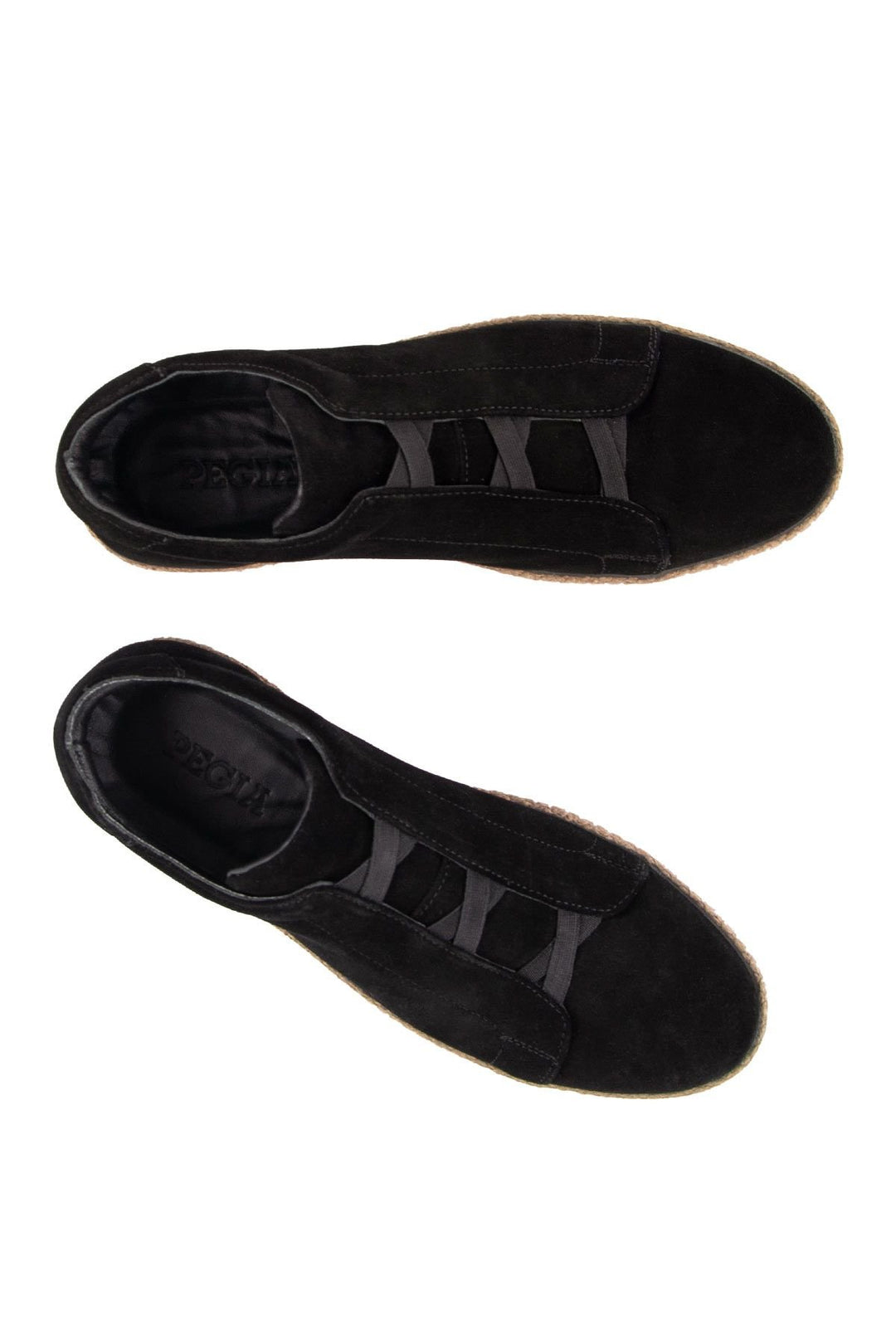 Pegia Genuine Suede Men's Espadrilles DG5031  - Black