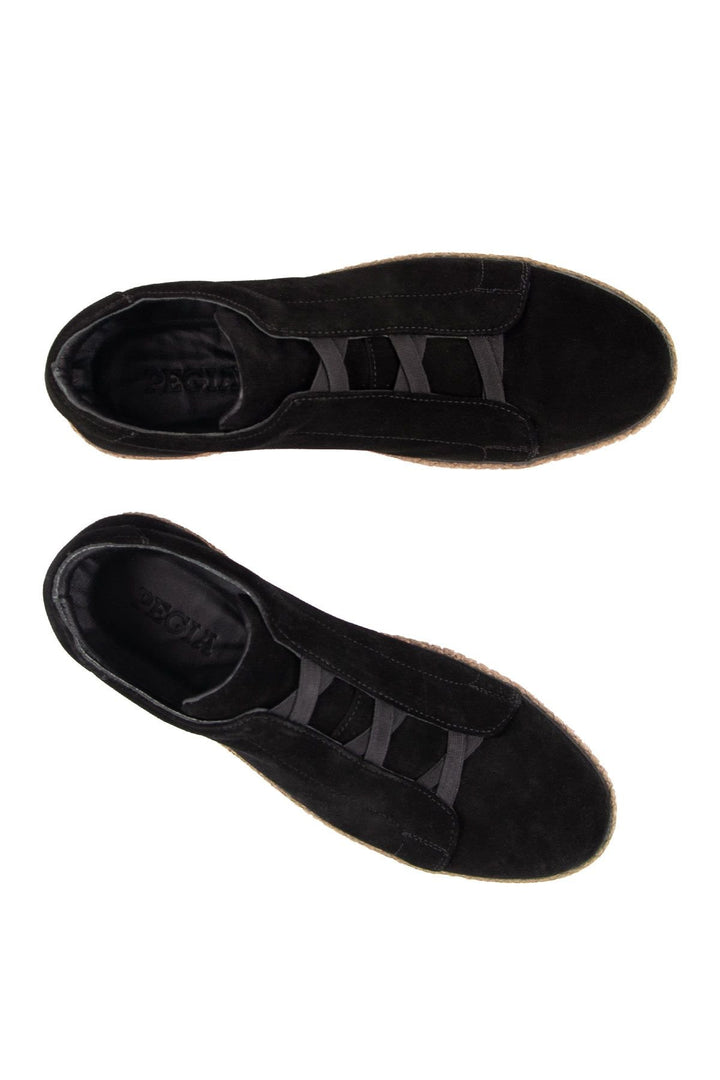 Pegia Genuine Suede Men's Espadrilles DG5031  - Black