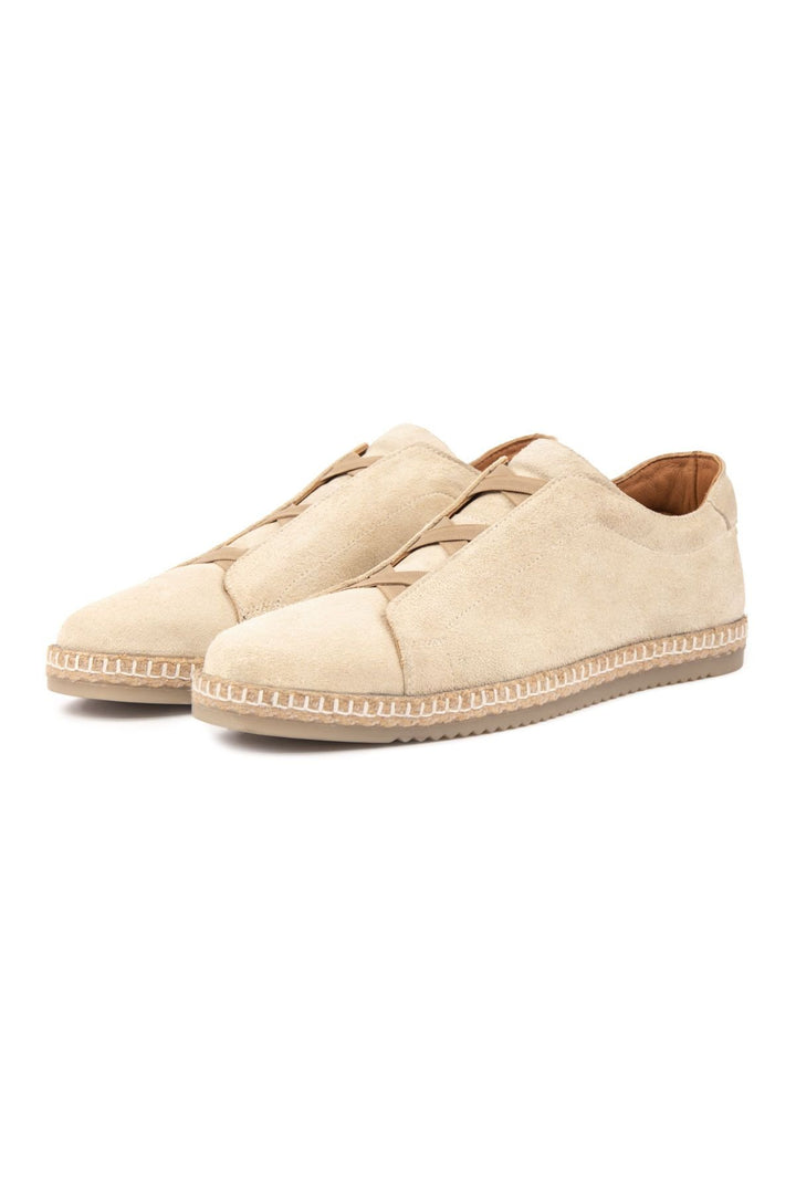 Pegia Genuine Suede Men's Espadrilles DG5031  - Beige