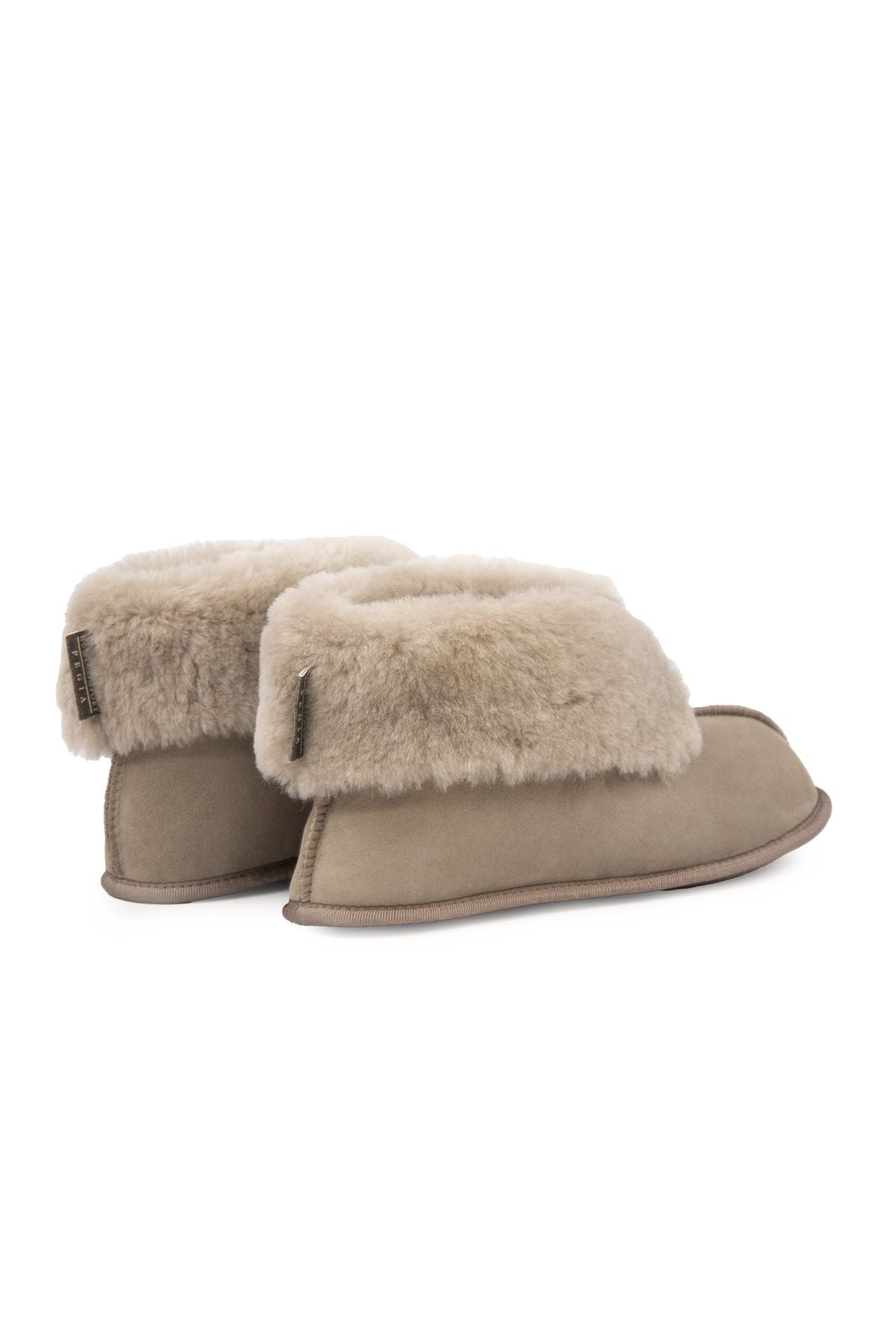 Pegia Women's Sheepskin Slippers 191210  - Stone