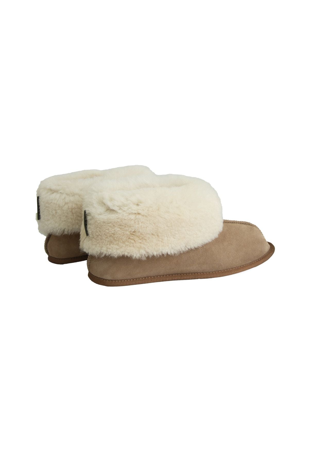 Pegia Women's Sheepskin Slippers 191210  - Chestnut