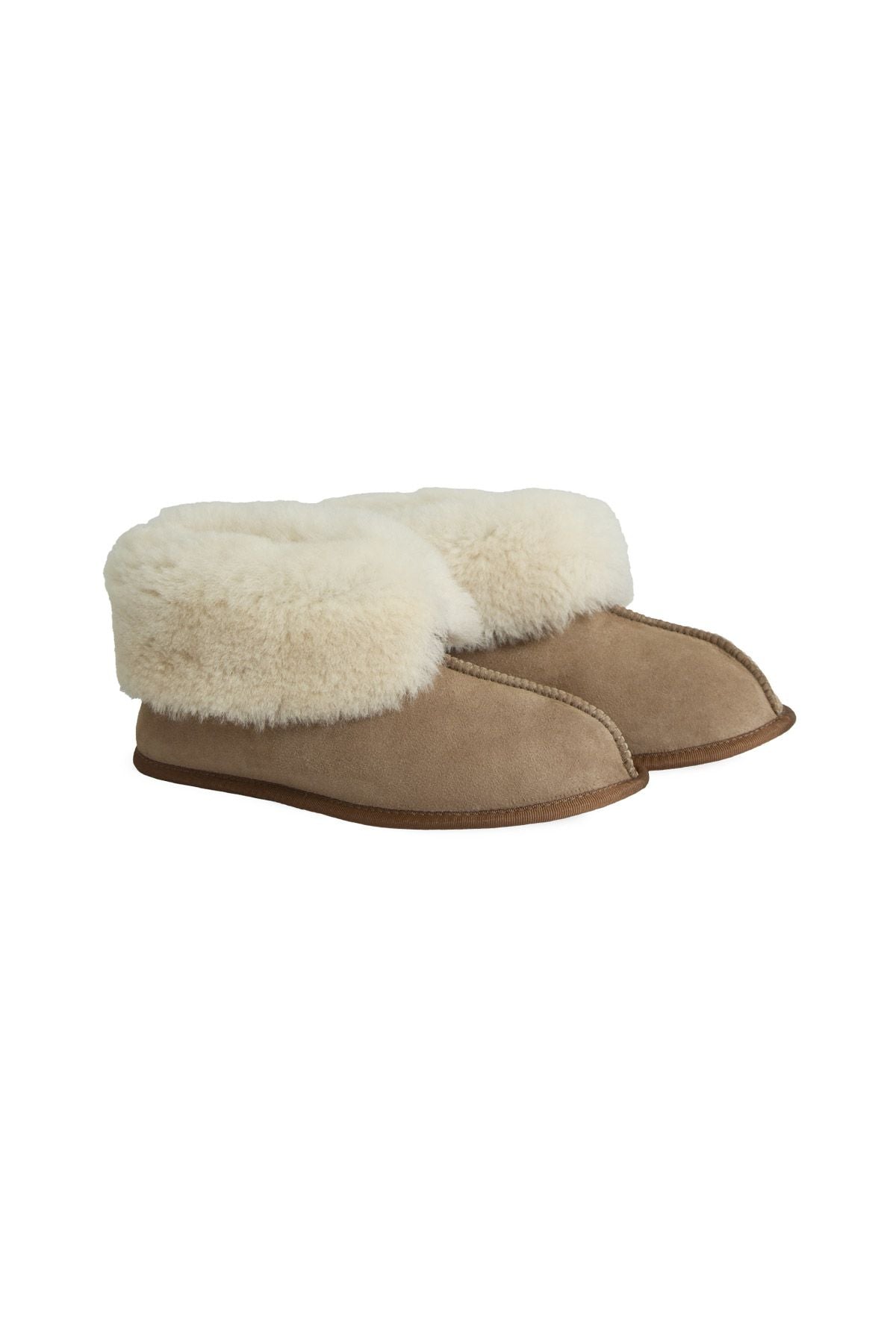 Pegia Women's Sheepskin Slippers 191210  - Chestnut